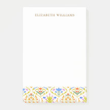 Cheerful Garden Botanical Personalized Stationery