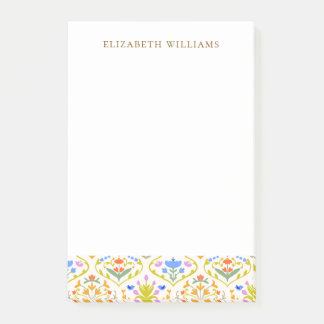 Cheerful Garden Botanical Personalized Stationery Post-it Notes