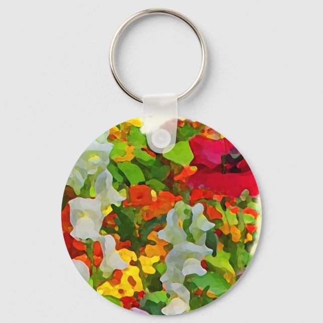 Cheerful Garden Colours Keychain (Front)