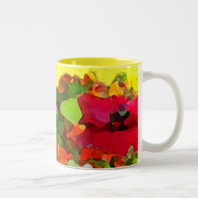 Cheerful Garden Colours Two-Tone Coffee Mug (Right)