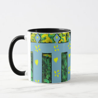 Cheerful Garden Escape: A Dance of Yellow Blooms  Mug