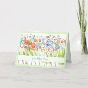 Cheerful Get Well Soon Customizable Card