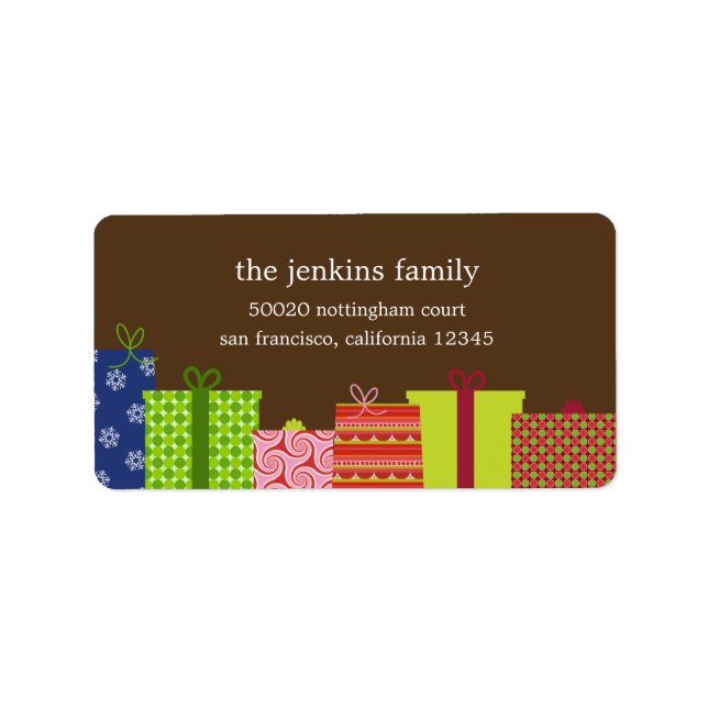 Cheerful Gifts Address Labels (Front)