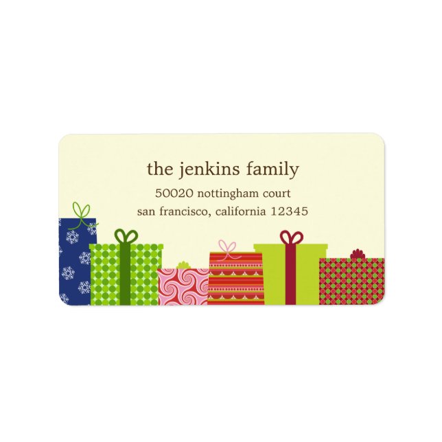 Cheerful Gifts Address Labels (Front)