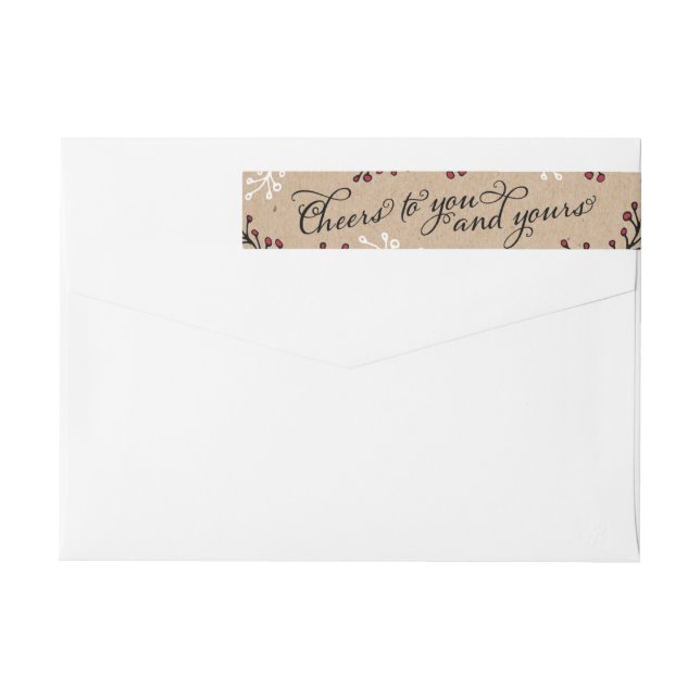 Cheerful Greeting Wraparound Address Label (Back)