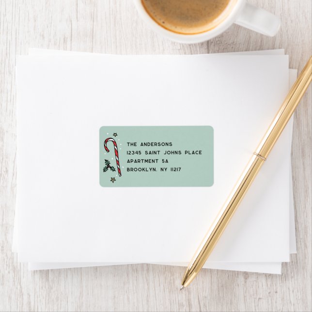 Cheerful Hand Drawn Holiday Address Label (Insitu)