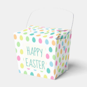 Cheerful Happy Easter Pastel Colourful Favor Box