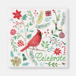 Cheerful Holiday - Celebrate Magnet