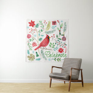 Cheerful Holiday - Celebrate Tapestry