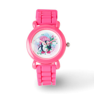 Cheerful Holiday Penguin Watch