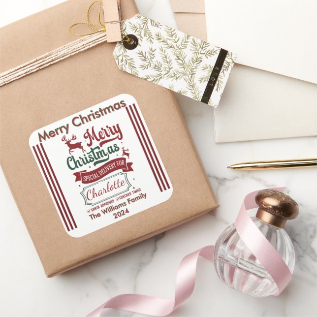 Cheerful Holiday Spirit Sticker (Cadeaux)