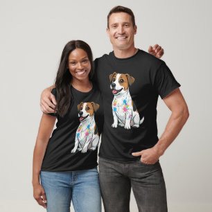 Cheerful Jack Russell Splatter Fun T-Shirt