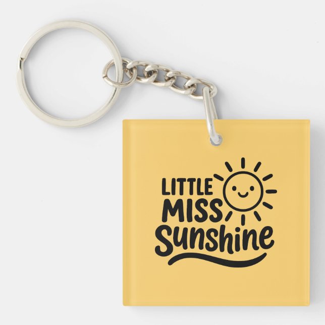 Cheerful Key - Little Miss Sunshine Keychain (Front)