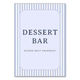 Cheerful Lavender Dessert Bar Sign Table Number