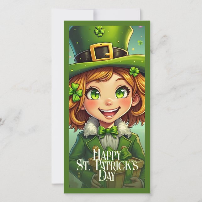 Cheerful Leprechaun - St. Patrick's Day Lucky Char (Front)