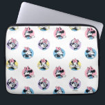Cheerful Minnie Mouse Polka Dot Pattern Laptop Sleeve<br><div class="desc">Bright, playful, and bursting with Disney charm, this fun repeating pattern features Minnie Mouse in a variety of expressive poses, each framed by colorful polka dot circles. The lively mix of pastel hues and classic Minnie style creates a joyful, eye-catching design that feels fresh and full of personality. Perfect for...</div>