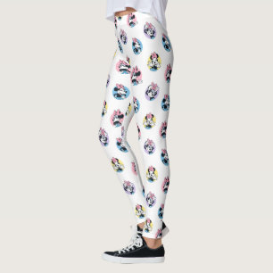 Cheerful Minnie Mouse Polka Dot Pattern Leggings