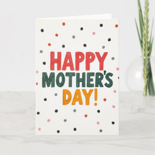 Cheerful Mothers Day Art Card