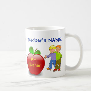 Cheerful PERSONALIZED Teacher Appreciation Mugs