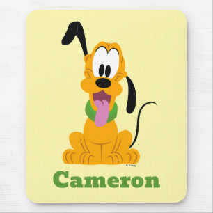Cheerful Pluto Puppy Graphic Mouse Pad