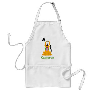 Cheerful Pluto Puppy Graphic Standard Apron