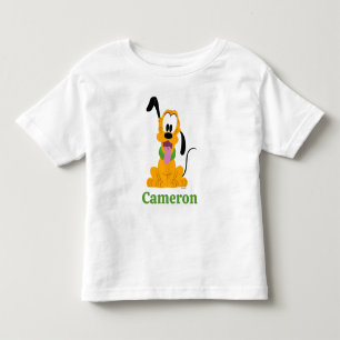 Cheerful Pluto Puppy Graphic Toddler T-shirt