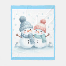 Cheerful Polar Manta In Snow