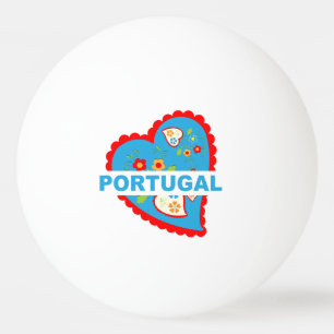 Cheerful Portuguese heart Ping Pong Ball