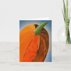 Cheerful Pumpkin Card