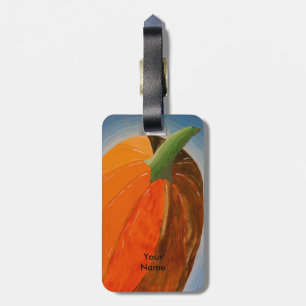 Cheerful Pumpkin Luggage Tag