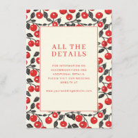 Cheerful Red Cherry Motive