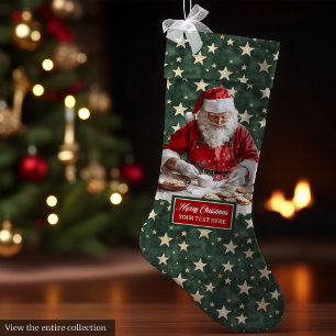 Cheerful Santa Claus Holiday Stocking Personalized