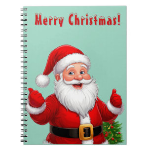 Cheerful Santa Claus Notebook