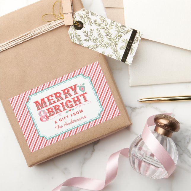 Cheerful Santa Face | Merry & Bright  Sticker (Gifting)