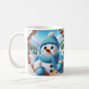 Cheerful Snowman Coffee Mug