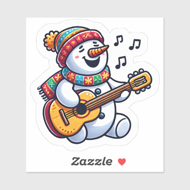 Cheerful Snowman Singing Xmas Songs (Sheet)