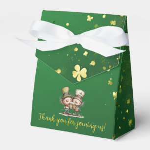 Cheerful St. Patrick’s Day Party Illustration Favor Box