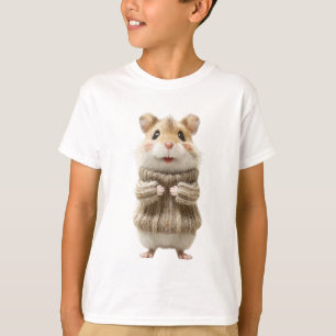 Cheerful Striped Sweater Hamster Kids