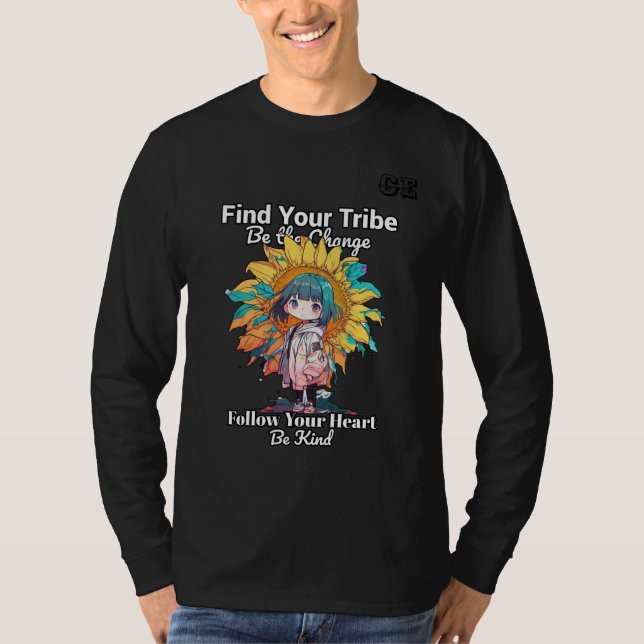Cheerful Sunflower Artistry T-Shirt (Front)