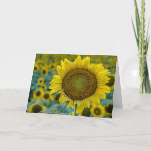 Cheerful Sunflowers Note Card