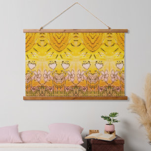 Cheerful-Sunny-Floral  Hanging Tapestry