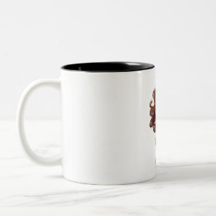 Cheerful Vibes: Winking Girl with Love mugs 
