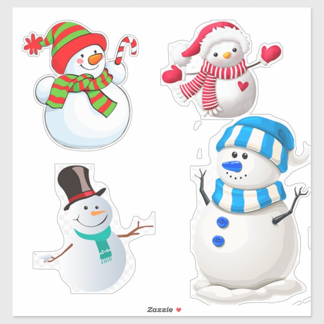 Cheerful Winter Snowmen Collection (Sheet)