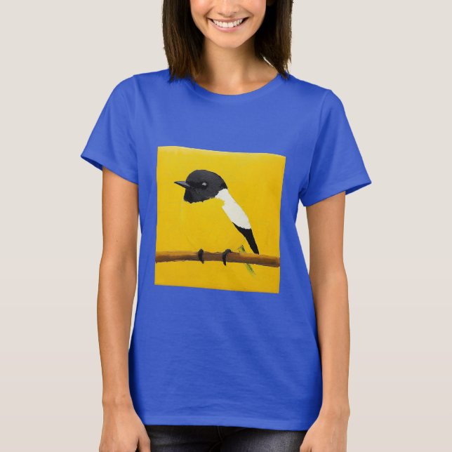 Cheerful Yellow Bird | Fun & Adorable Avian T-Shirt (Front)