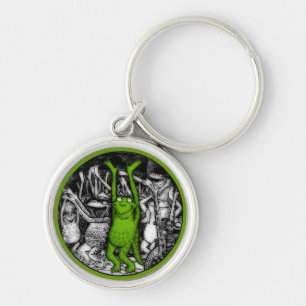 Cheering Frogs Keychain