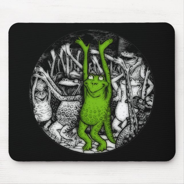 Cheering Frogs Mouse Pad (Front)