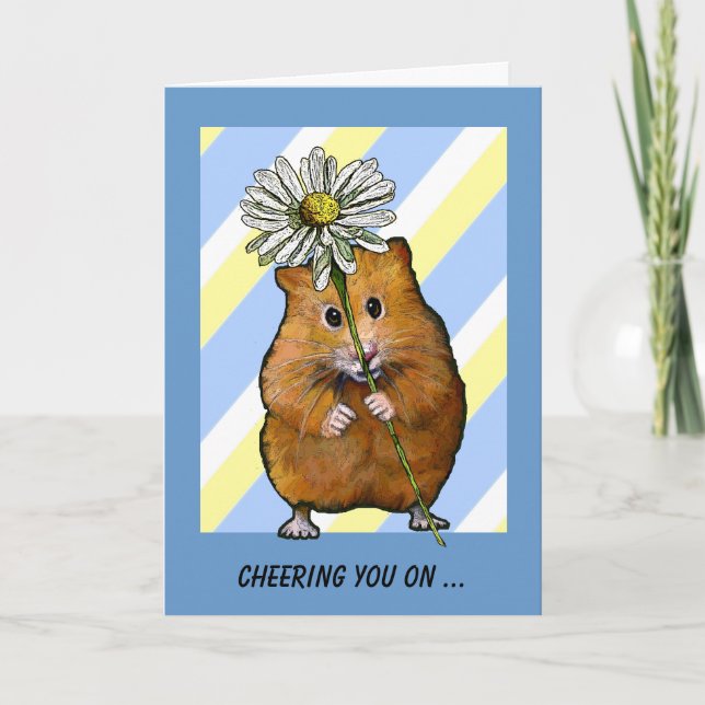 Cheering You On in Fight Against Cancer: Hamster Card (Front)