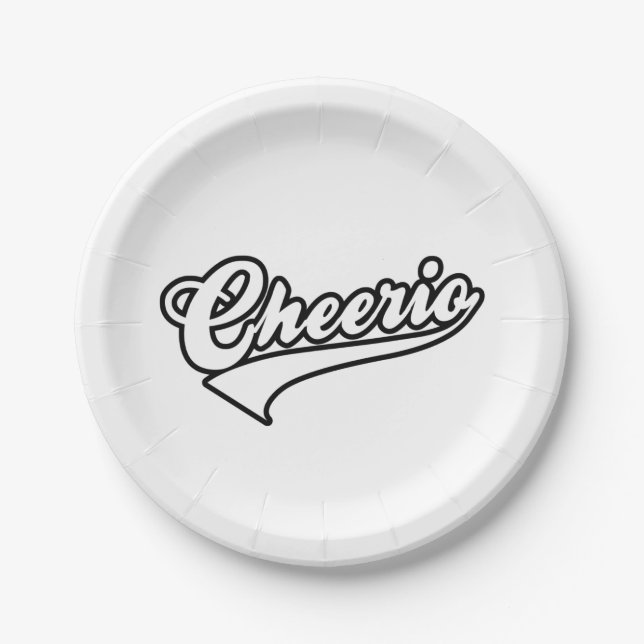 Cheerio Paper Plate (Front)