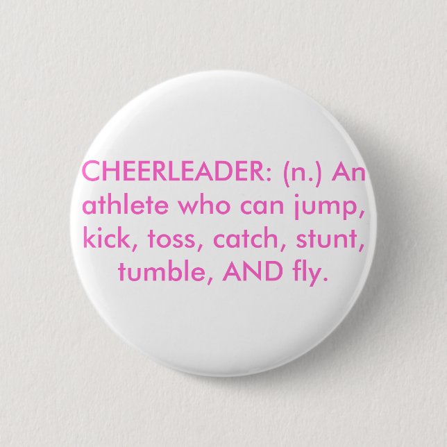 CHEERLEADER 2 INCH ROUND BUTTON (Front)