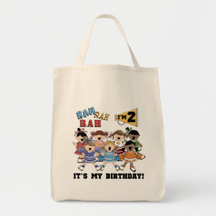 Cheerleader 2nd Birthday Tshirts and Gifts Tote Bag